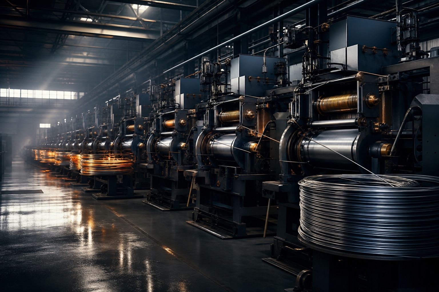 Inside the TIMEXO wire-drawing facility in Kanpur